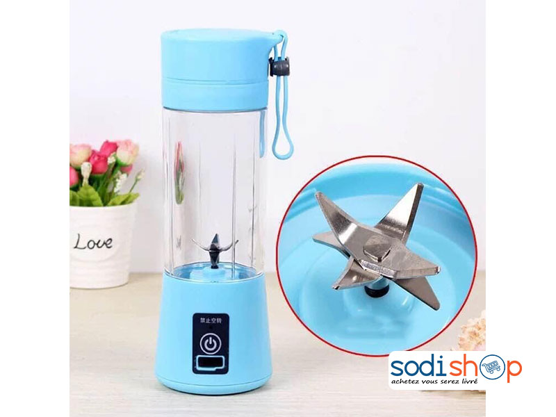 Mixeur Portable 700 Ml - Mini Blender Avec 12 Lames En Acier