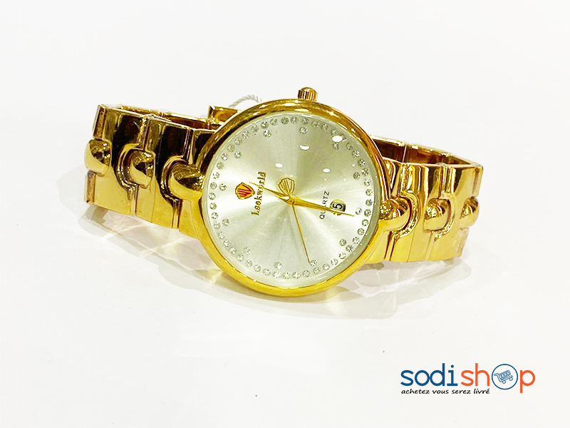 Montre Pour Femme LookWorld Couleur Dorée Cadran Blanc DL00106