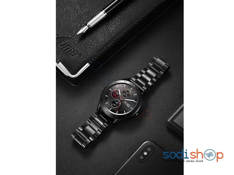 Montre Intelligente Multifonction Cadran Analogique Bracelet à