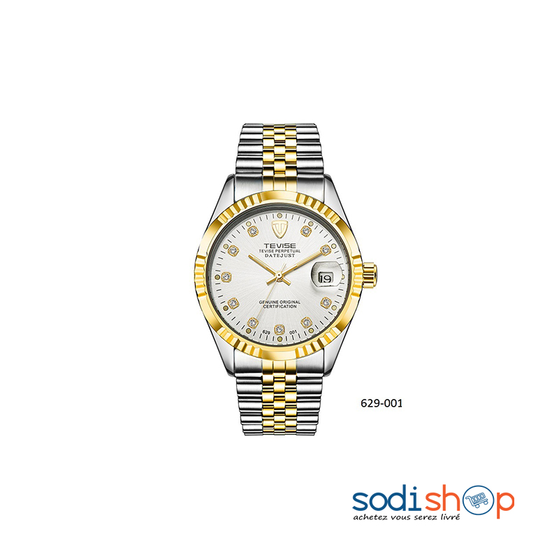 Gold Montre Tevise Homme Tevise 629 Montre Pour Homme Tevise T-629-001  Conception
