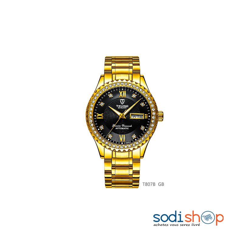 Gold Montre Tevise Homme Best Automatic Tevise Watch Online