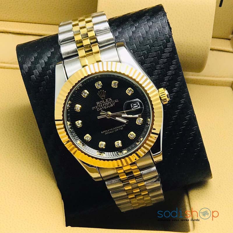 Montre Rolex Oyster Perpetual Datejust Couleur Doré Pour Homme